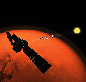 Приборы TGO исследуют атмосферу Марса в режиме «солнечных затмений» (с) ESA/ATG medialab