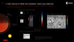 По результатам первого детального анализа данных спектрометров ACS и NOMAD на аппарате TGO метан в марсианской атмосфере не обнаружен (с) ESA; spacecr