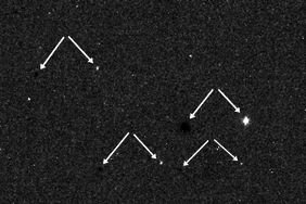 На снимке показано смещение звезды (с) ESA/Roscosmos/CaSSIS